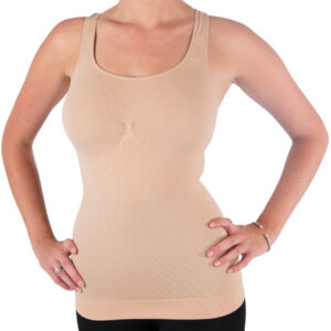 Seamless Compression Shapewear Tank Top With Removable Pads And